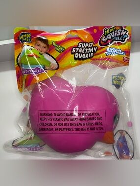 Super Stretchy Duckie/ Duck Squishy- Pink